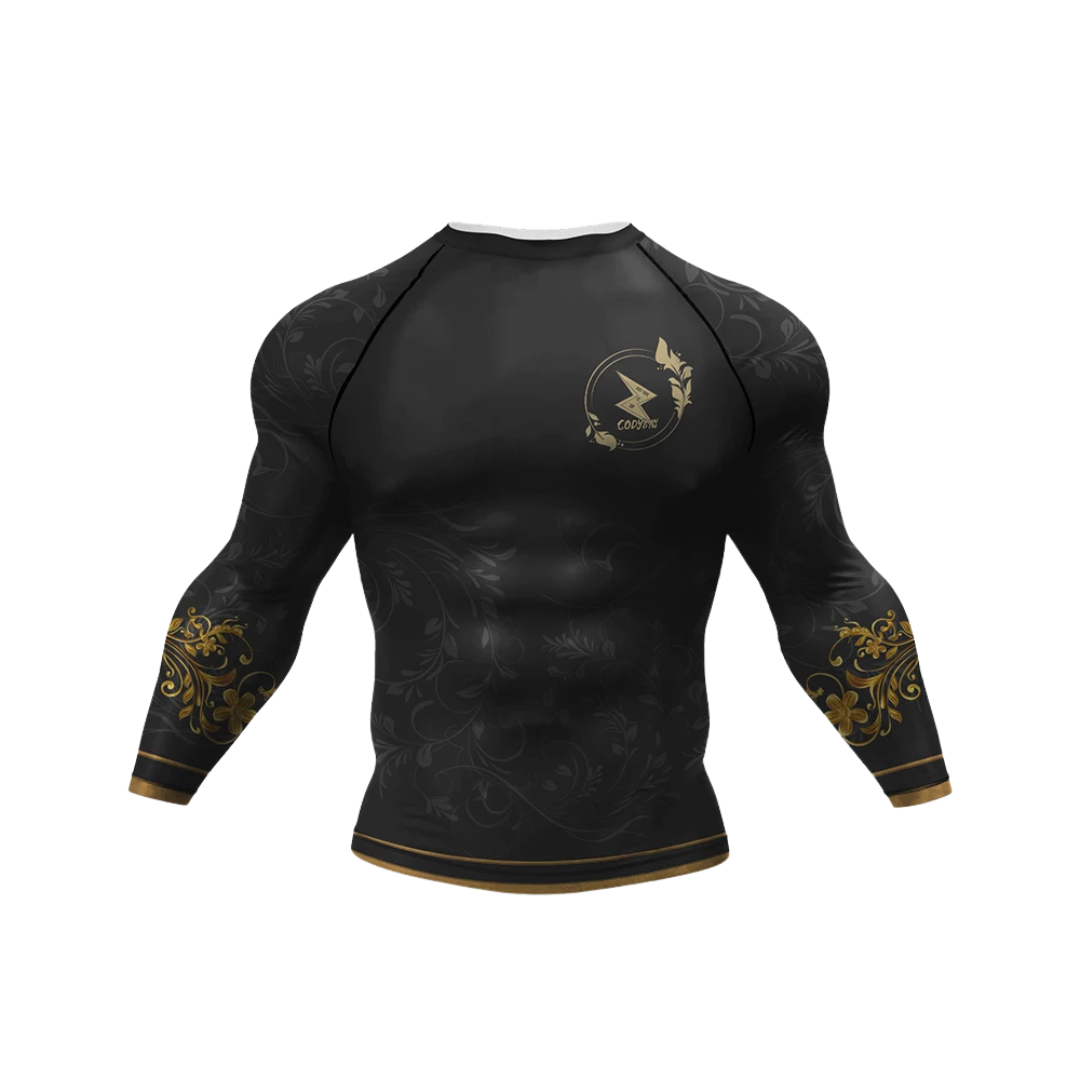 Rashguard Jiujitsu Golden Manga Larga