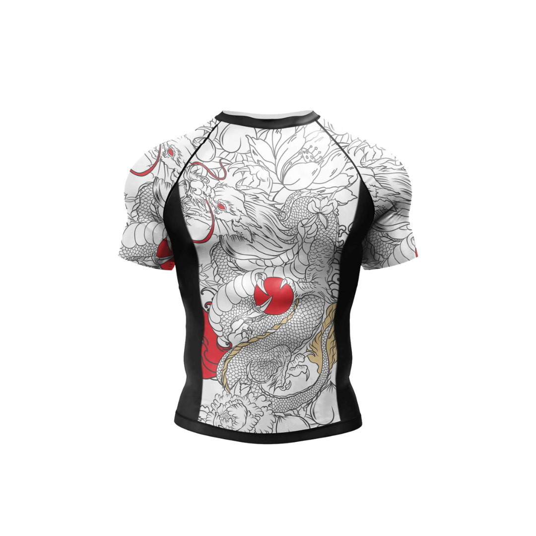 Rashguard Jiujitsu Dragón Blanco