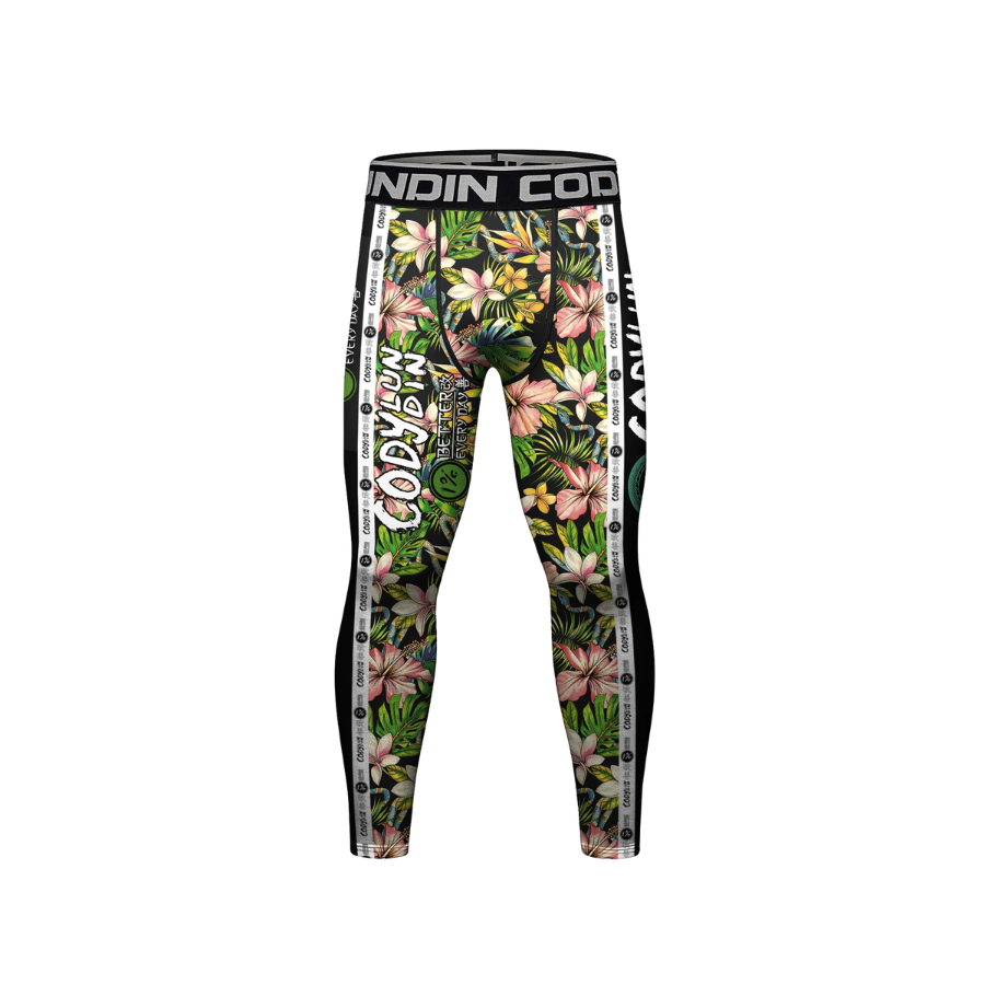 Conjunto Rash. + Pantalón + Short Jiujitsu Flores