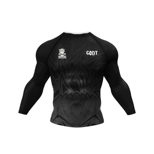 Rashguard Jiujitsu Black 3 Manga Larga