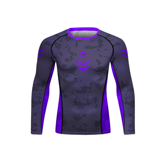 Rashguard Deep Purple Manga Larga