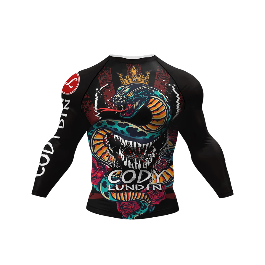 Conjunto Rash. Manga Larga + Pantalón + Short Jiujitsu Dragón Cody Lundin