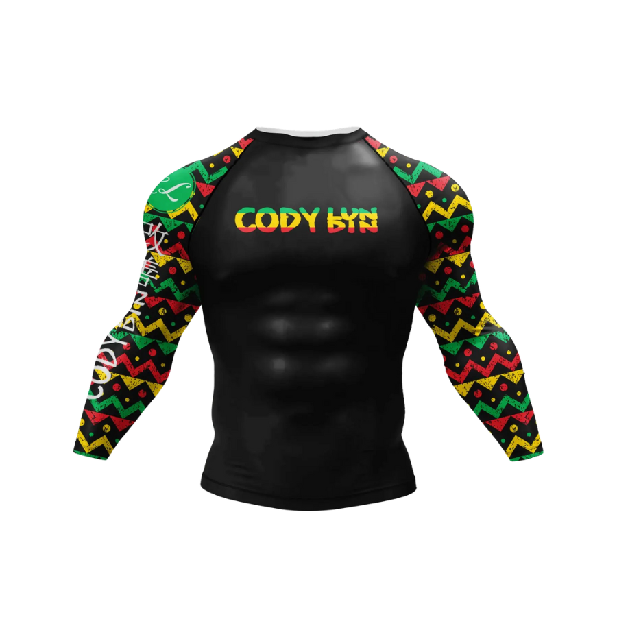 Conjunto Rash. Manga Larga + Pantalón + Short Jiujitsu Marley