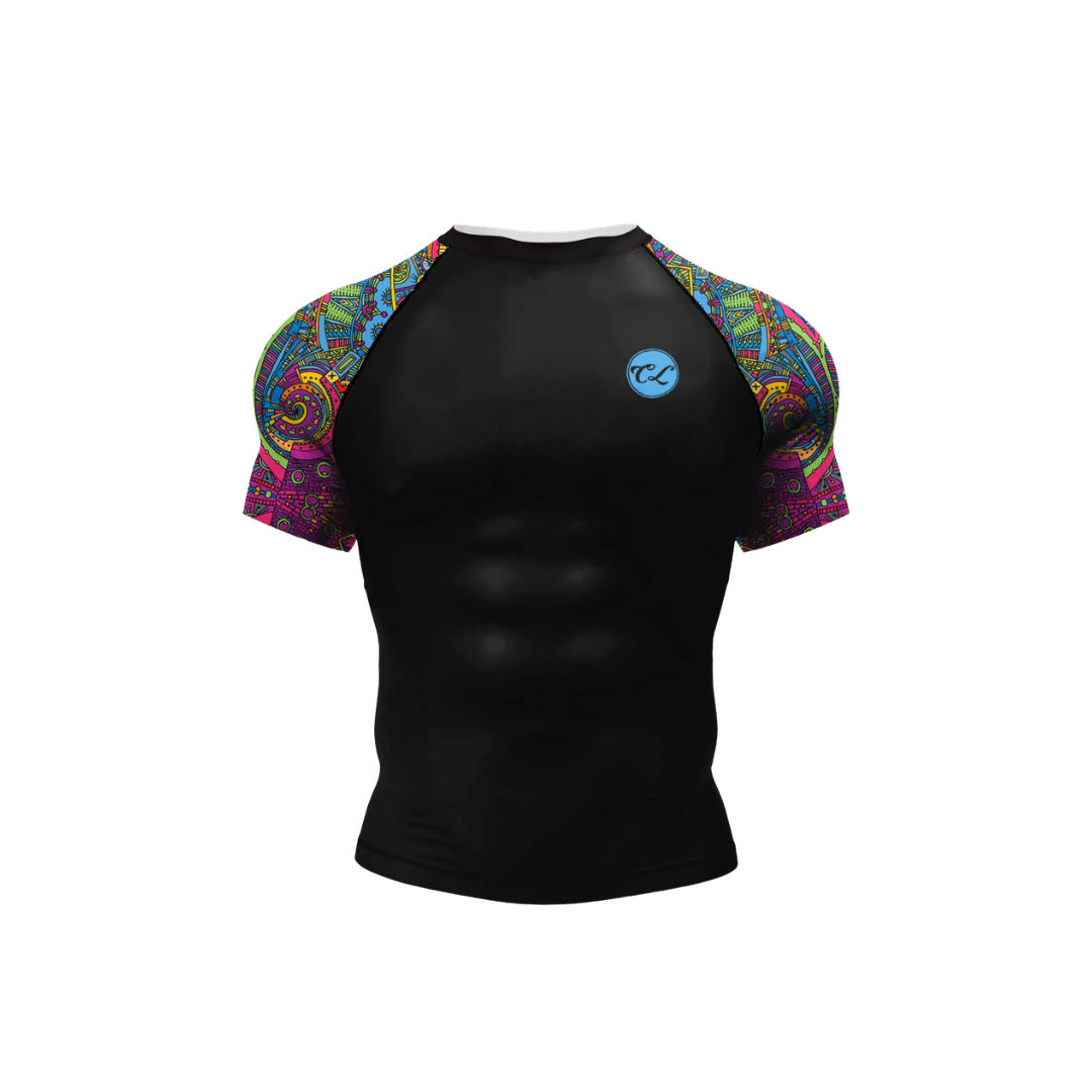 Conjunto Rash. + Pantalón + Short Jiujitsu Multicolor