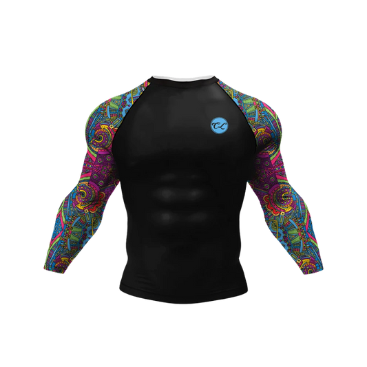 Rashguard Jiujitsu Multicolor Manga Larga
