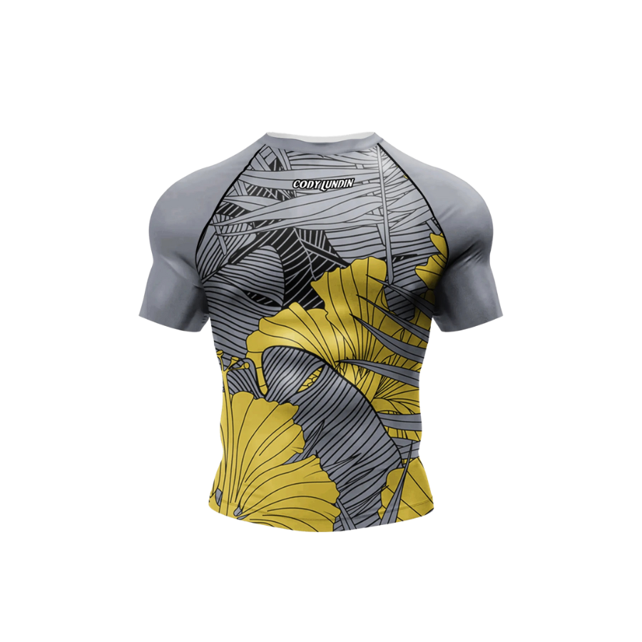 Conjunto Rash. + Pantalón + Short Jiujitsu Yellow Lotus