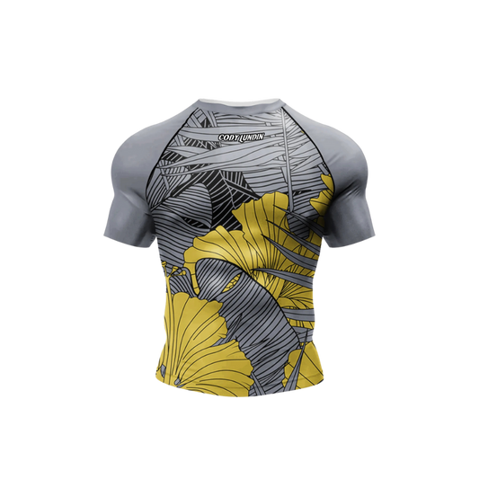 Rashguard Jiujitsu Yellow Lotus