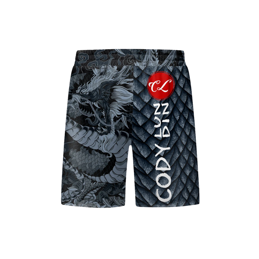 Conjunto Rash. + Pantalón + Short Jiujitsu Dragón
