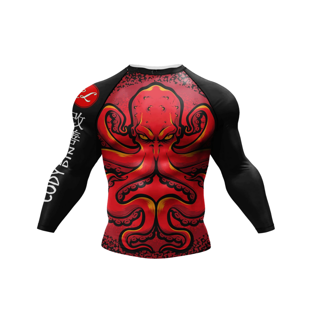 Rashguard Jiujitsu Octopus Manga Larga