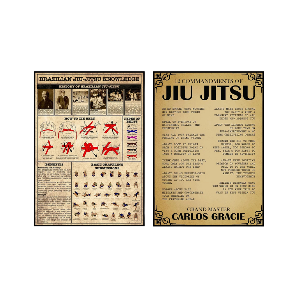 Lienzo Decorativo de Jiu Jitsu