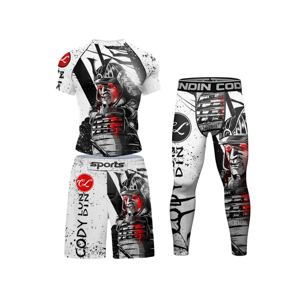 Conjunto Rash. + Pantalón + Short Samurái