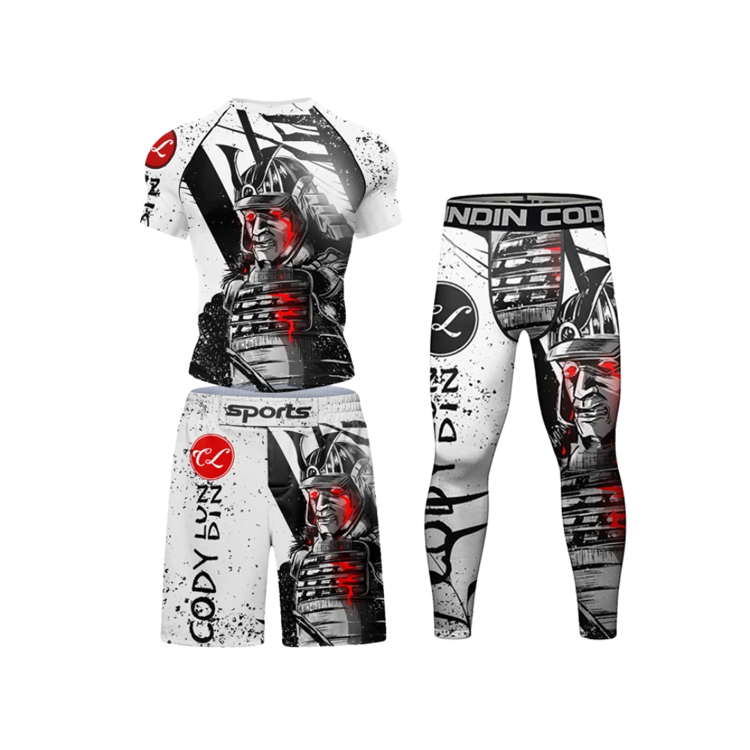 Conjunto Rash. + Pantalón + Short Samurái