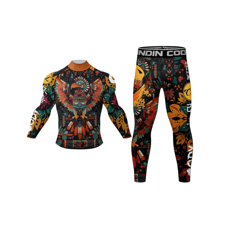 Conjunto Rash. Manga Larga + Pantalón Azteca