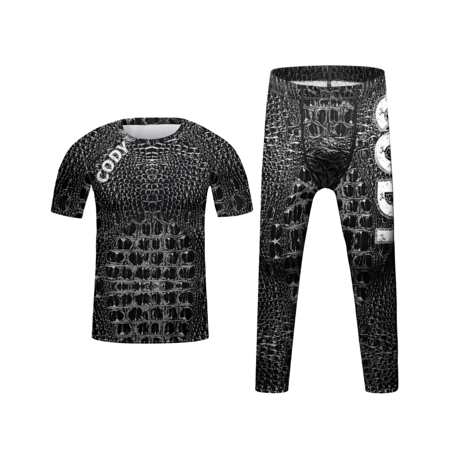 Rashguard + Pantalón Black Snake - Kids