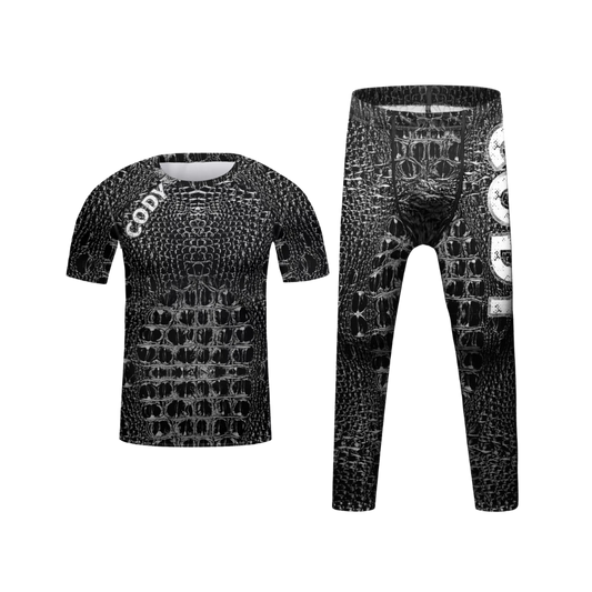 Rashguard + Pantalón Black Snake - Kids