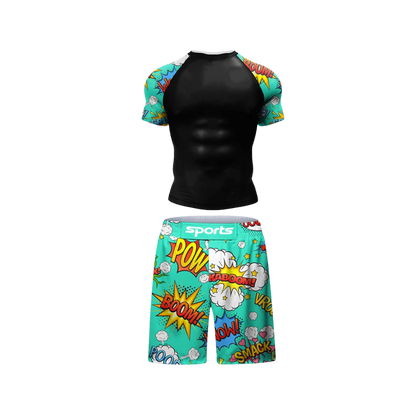 Conjunto Rash. + Short Jiujitsu Comic