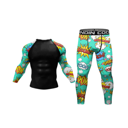 Conjunto Rash. Manga Larga + Pantalón Comic
