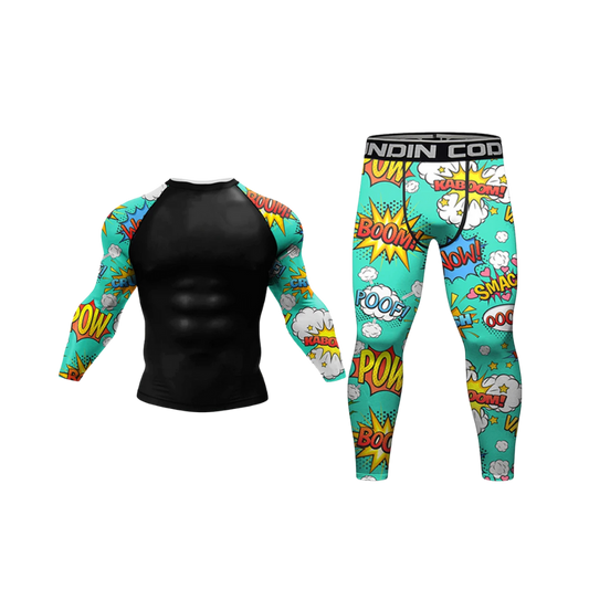 Conjunto Rash. Manga Larga + Pantalón Comic