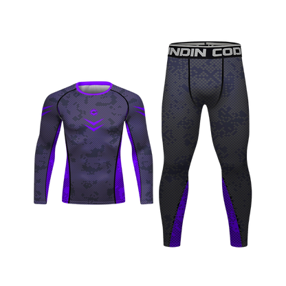 Rashguard Manga Larga + Pantalón Deep Purple