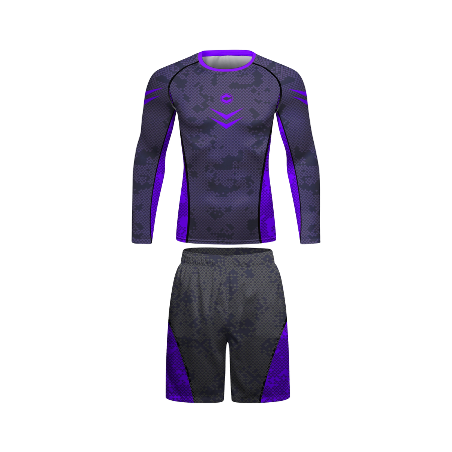 Rashguard Manga Larga + Short Deep Purple