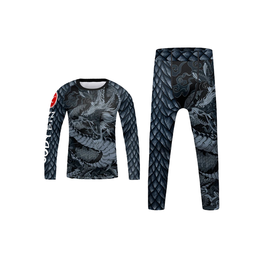 Rashguard Manga Larga + Pantalón Dragón - Kids