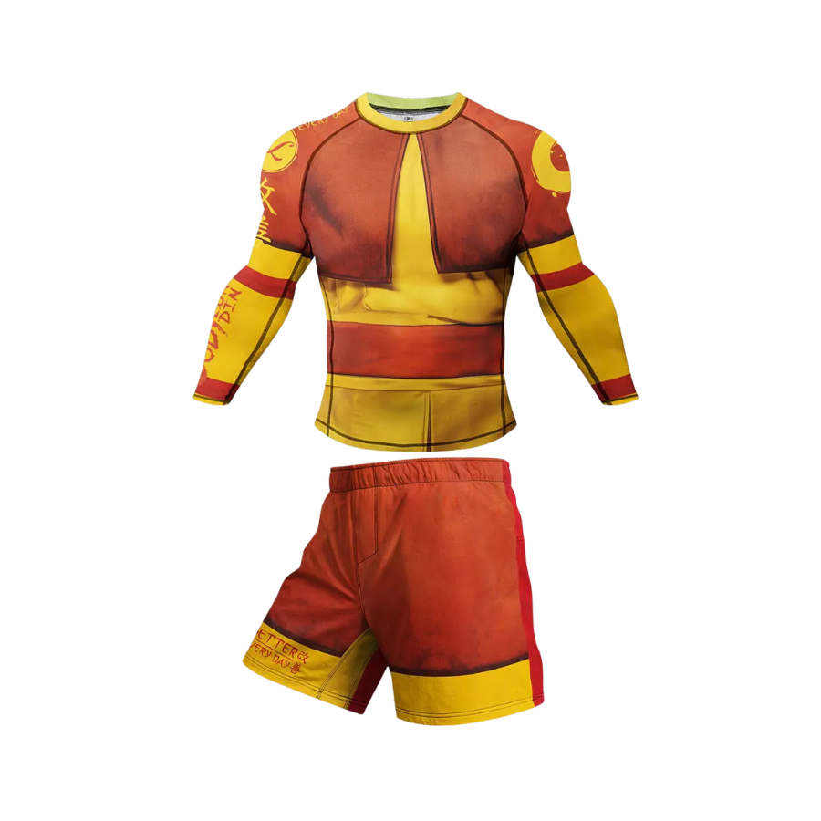 Rashguard Manga Larga + Short Equipado