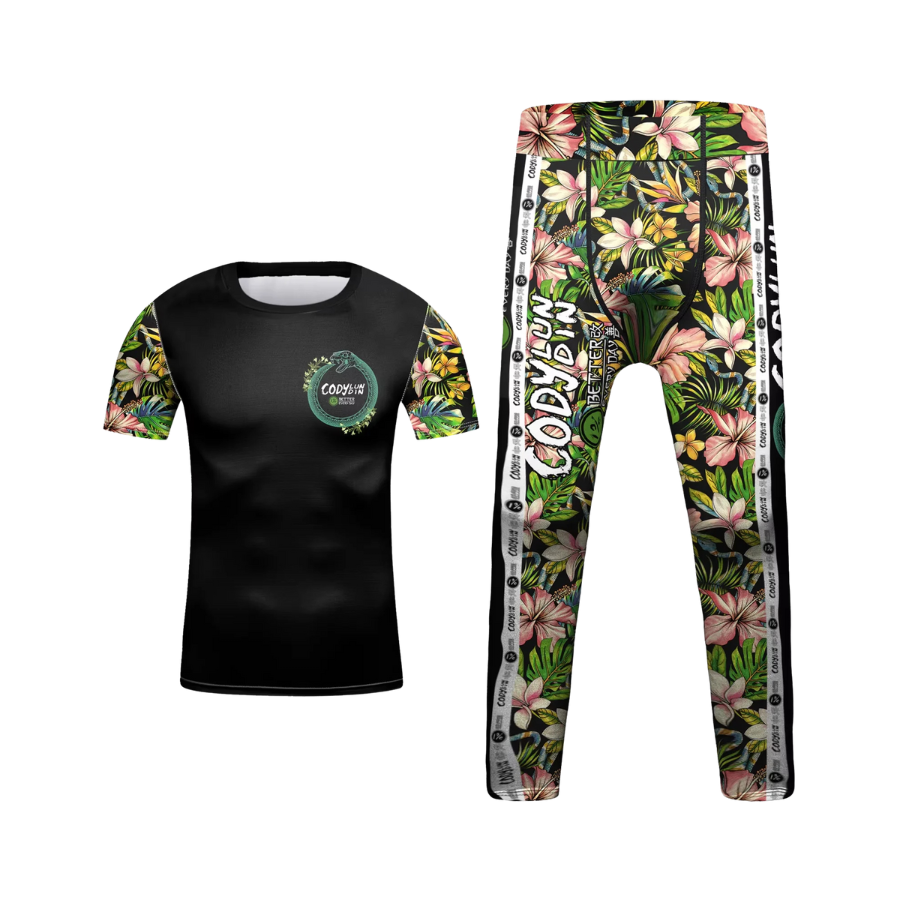 Rashguard + Pantalón Flores - Kids