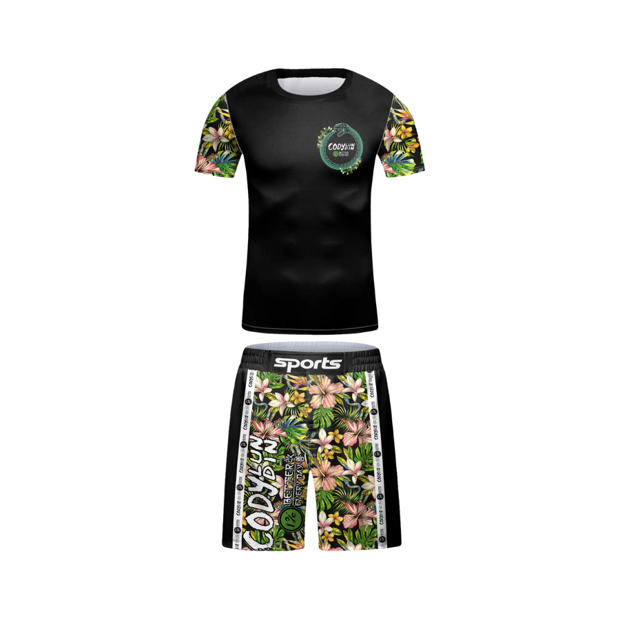 Rashguard + Short Flores - Kids