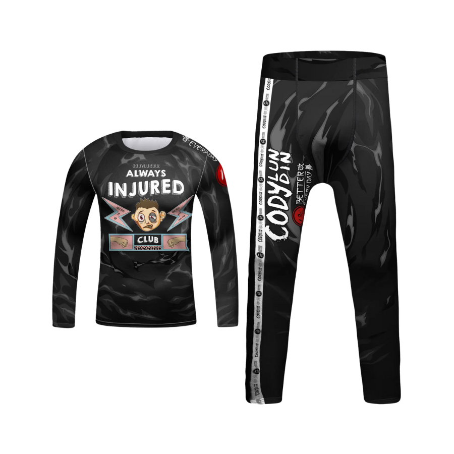 Rashguard Manga Larga + Pantalón Injured - Kids