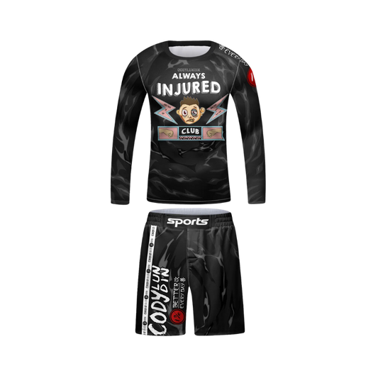 Rashguard Manga Larga + Short Injured - Kids