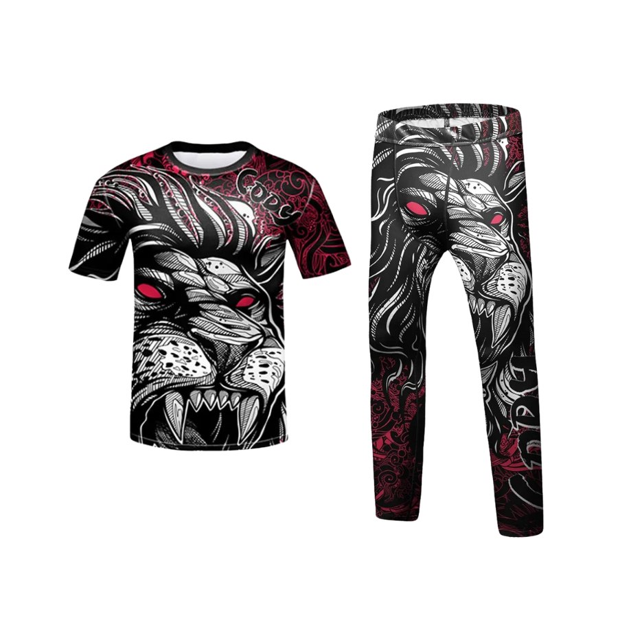 Rashguard + Pantalón León Rojo - Kids