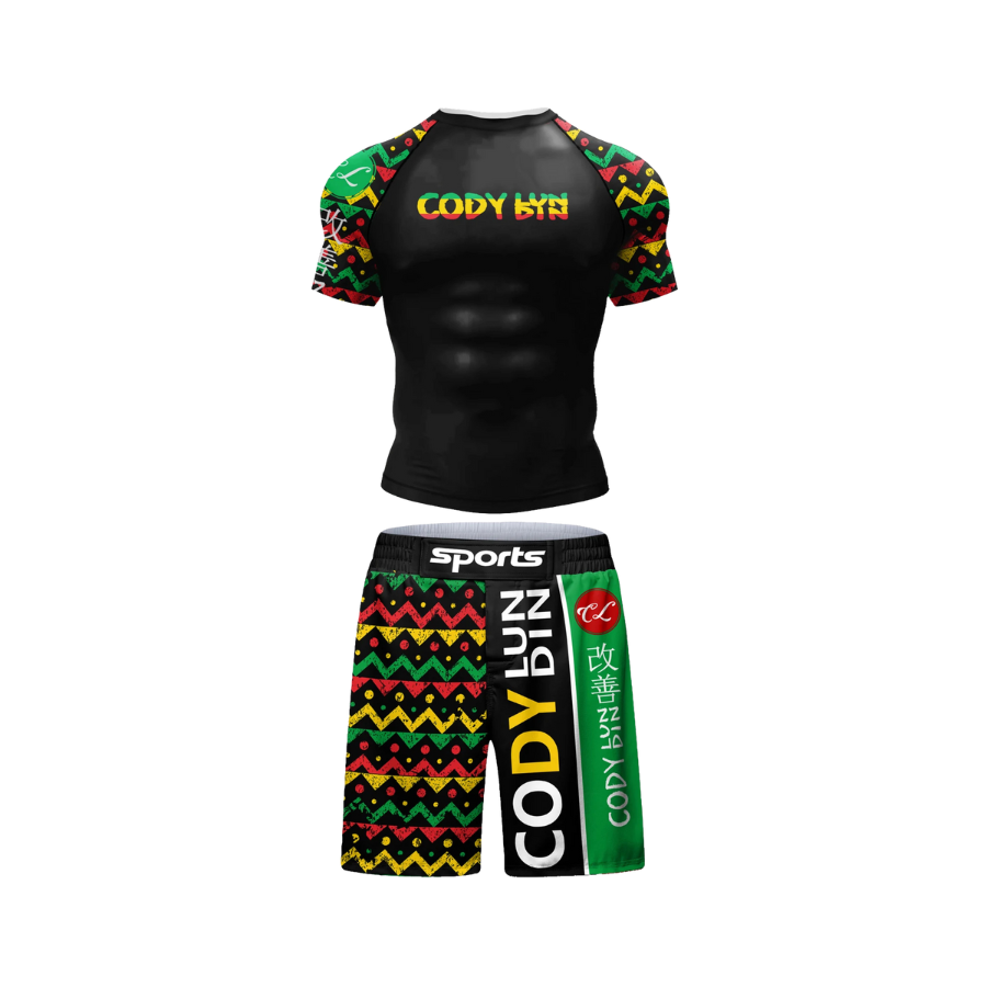Conjunto Rash. + Short Jiujitsu Marley