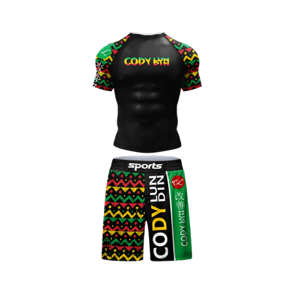 Conjunto Rash. + Short Jiujitsu Marley