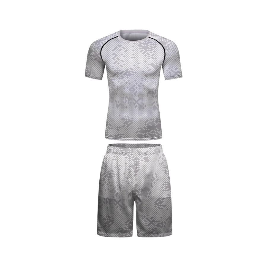 Rashguard + Short Militar Blanco