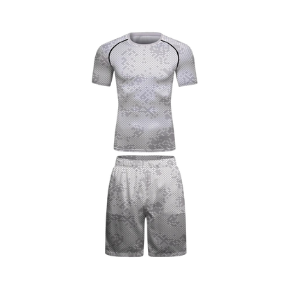 Rashguard + Short Militar Blanco