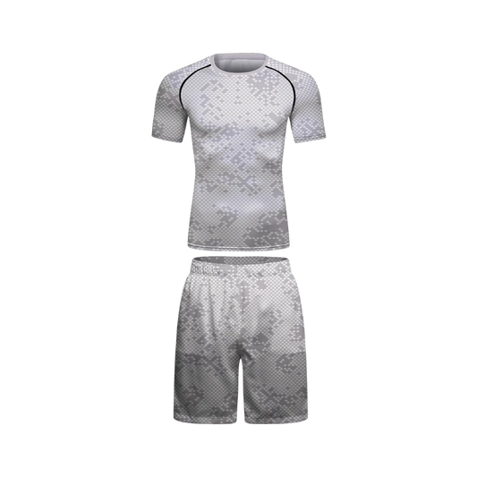 Rashguard + Short Militar Blanco