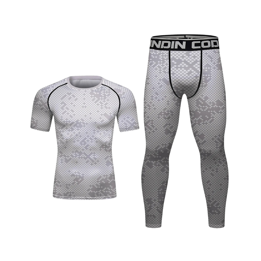 Rashguard + Pantalón Militar Blanco
