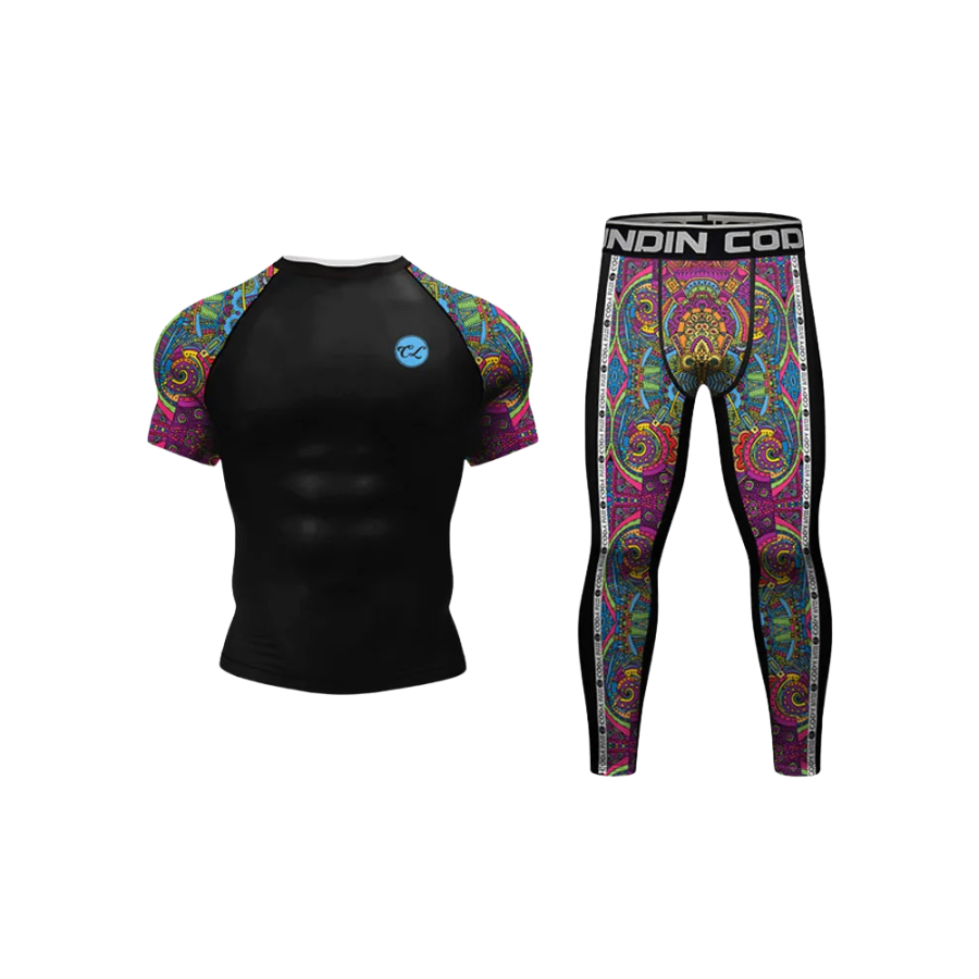 Conjunto Rash. + Pantalón Multicolor