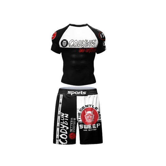 Conjunto Rash. + Short Jiujitsu Panda