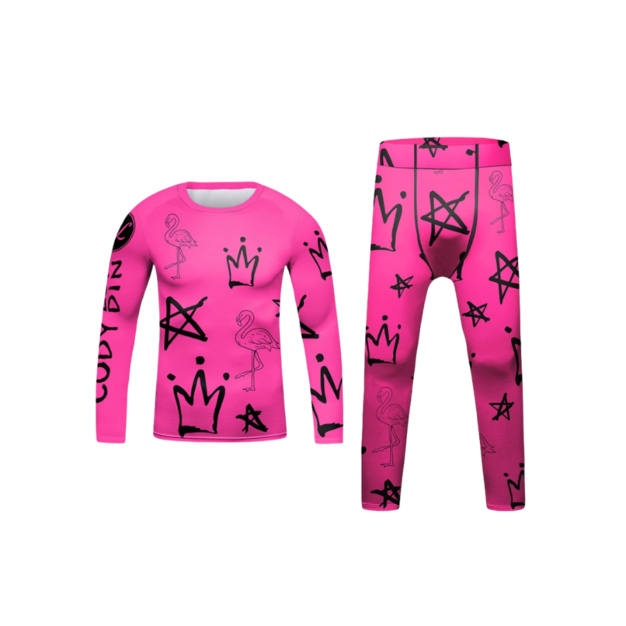 Rashguard Manga Larga + Pantalón Pinki - Kids