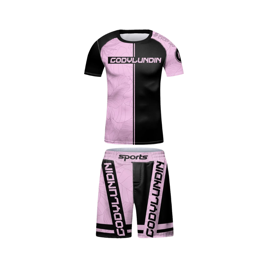 Rashguard + Short Rosa Letal - Kids