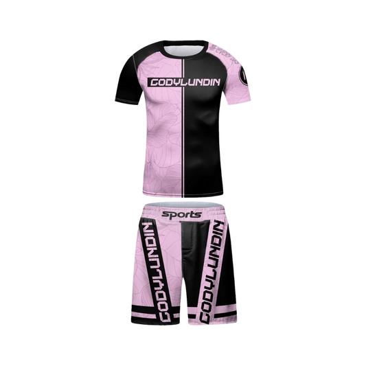 Rashguard + Short Rosa Letal - Kids