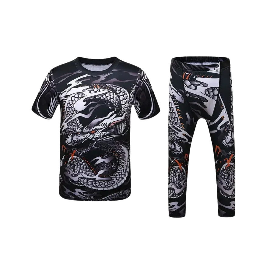 Rashguard + Pantalón Black - Kids