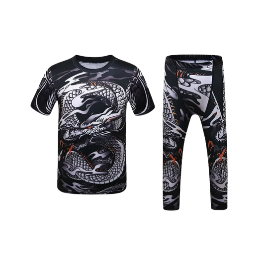 Rashguard + Pantalón Black - Kids
