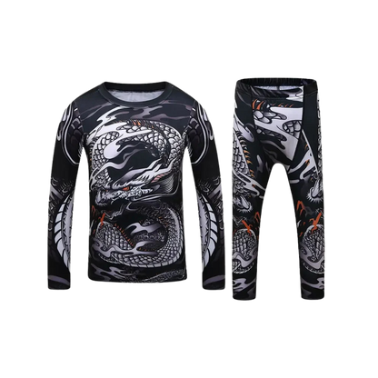 Rashguard Manga Larga + Pantalón Snake - Kids