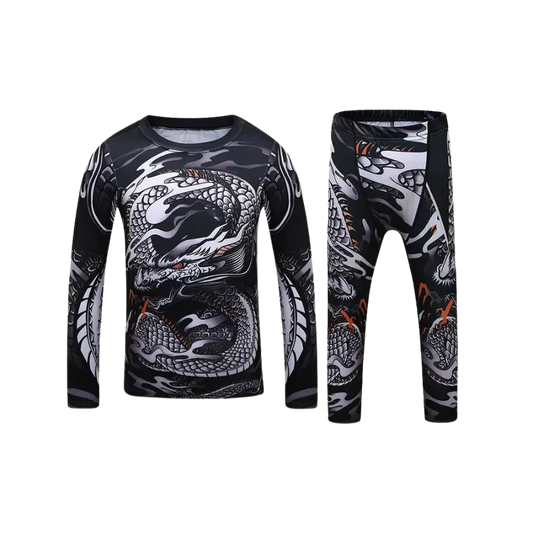 Rashguard Manga Larga + Pantalón Snake - Kids