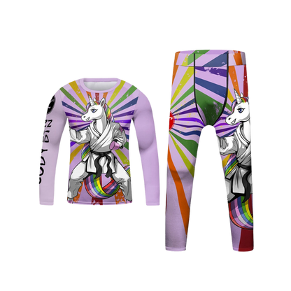 Rashguard Manga Larga + Pantalón Unicorn - Kids