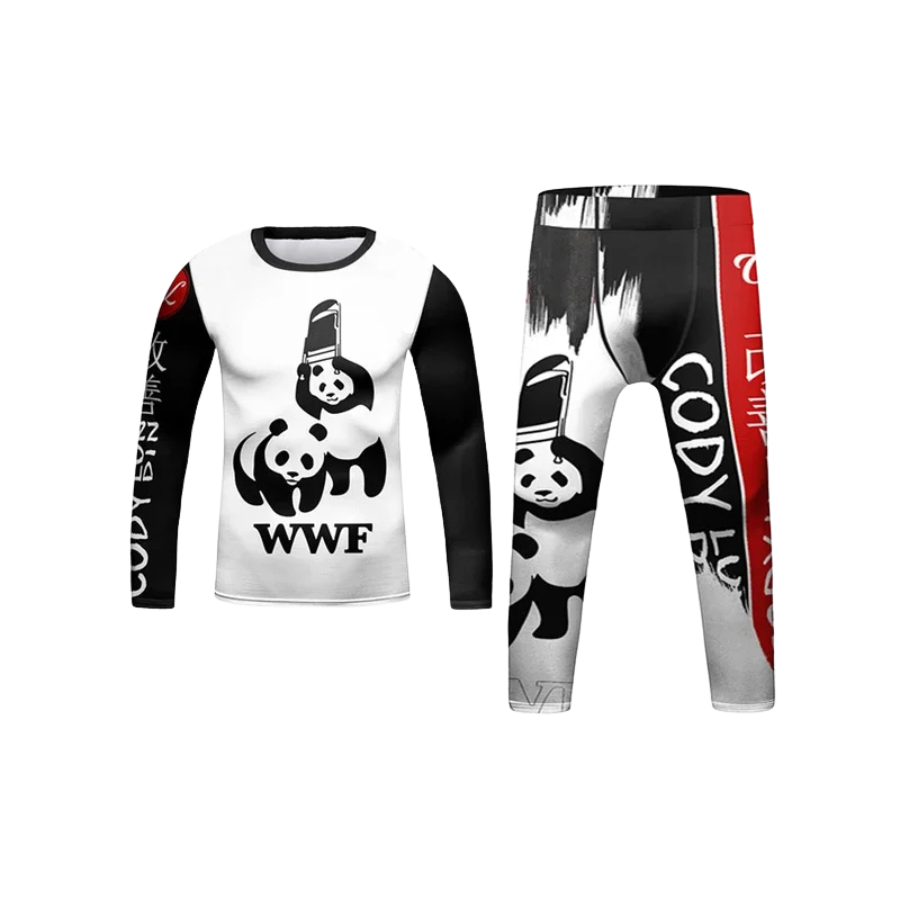 Rashguard Manga Larga + Pantalón WWF - Kids