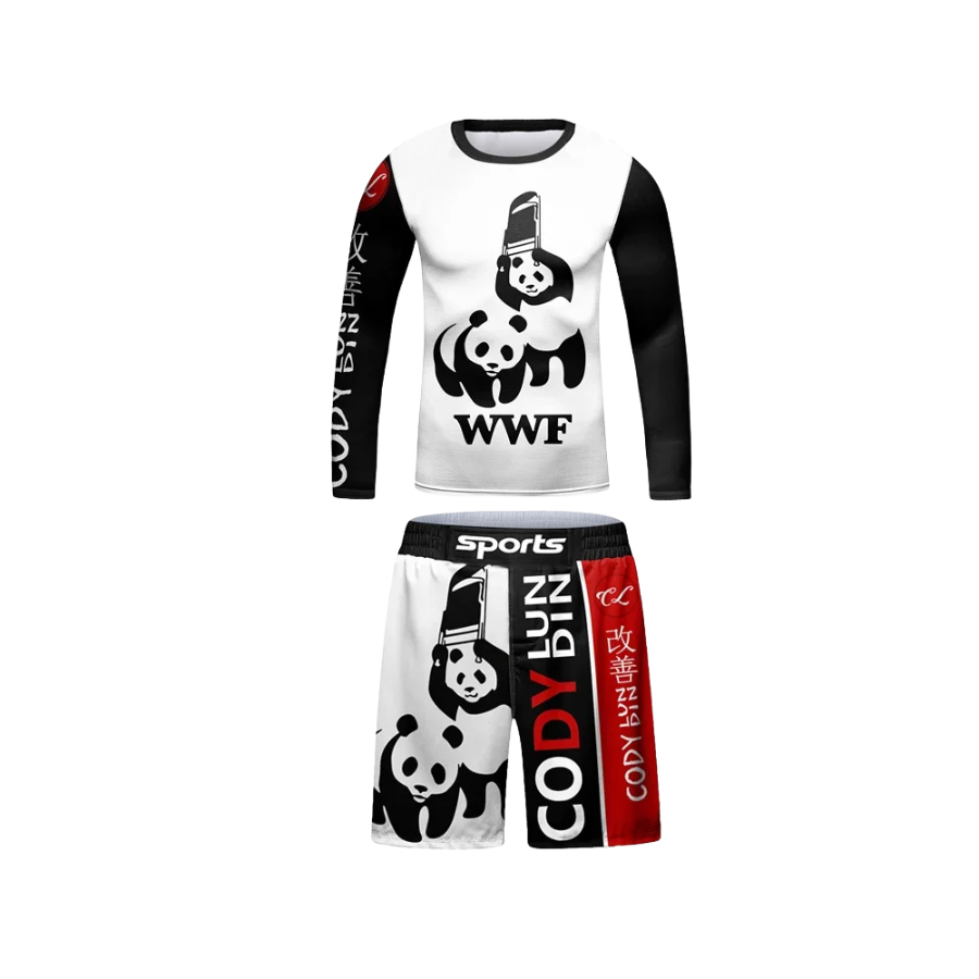 Rashguard Manga Larga + short WWF - Kids