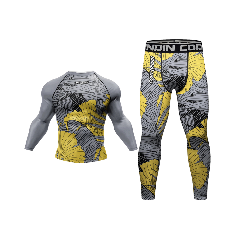 Conjunto Rash. Manga Larga + Pantalón Yellow Lotus